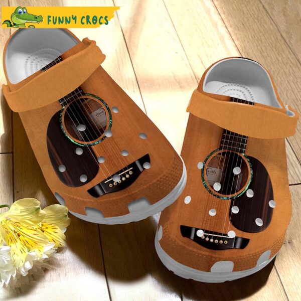 Funny Acoustic Guitar Crocs Clog Shoes 2.jpg