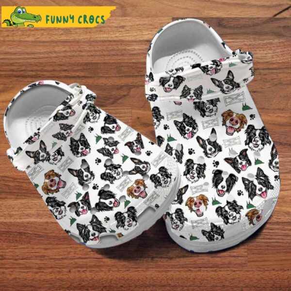 Funny Border Collie Pattern Dog Crocs.jpg