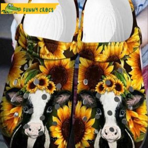 Funny Cow Sunflower Crocs.jpg