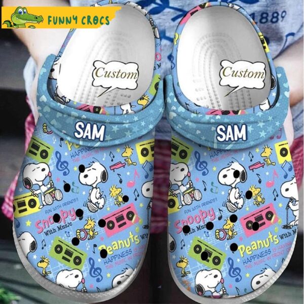 Funny Custom Radio Snoopy Crocs 1.jpg