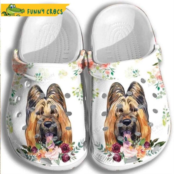 Funny Dog Rose Flower Crocs.jpg