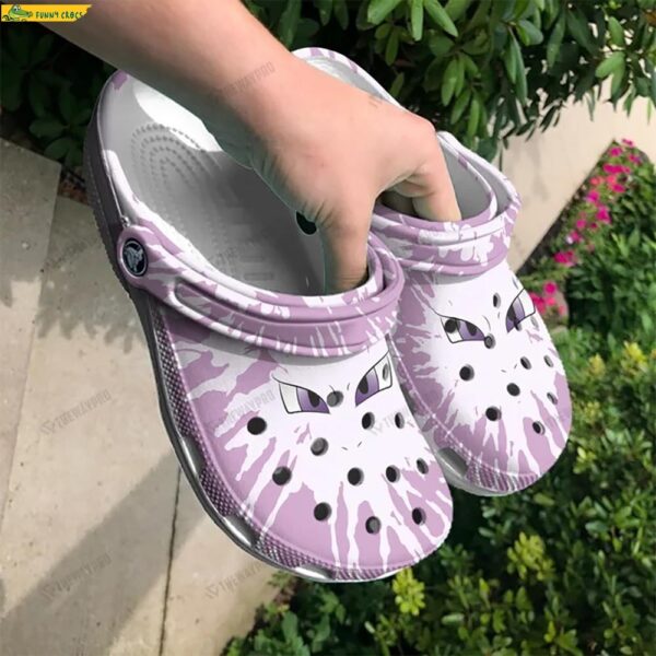 Funny Face Mewtow Pokemon Crocs Clog Shoes 2.jpg