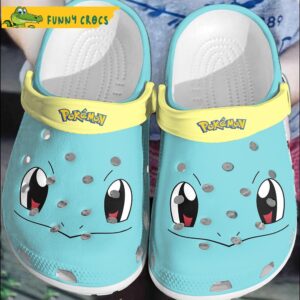 Funny Face Squirtle Pokemon Crocs Clog Shoes.jpg