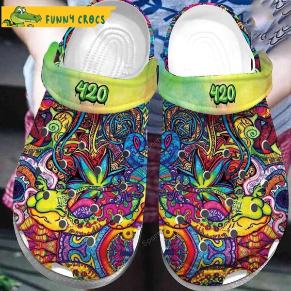 Funny Hippie Tie Dye Weed Crocs Slippers.jpg