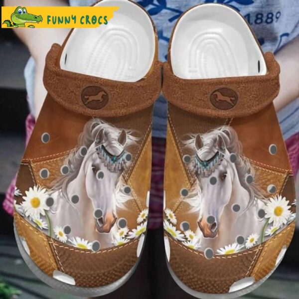 Funny Horse Daisy Flower Crocs.jpg