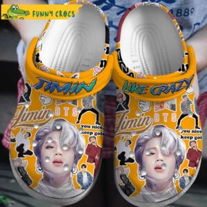 Funny Jimin Orange Bts Gifts Crocs 1.jpg