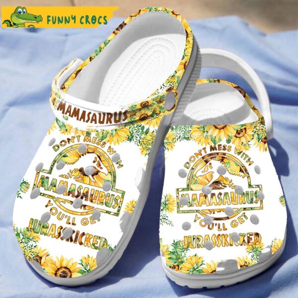 Funny Mamasaurus Dinosaur Crocs Slippers 1.jpg