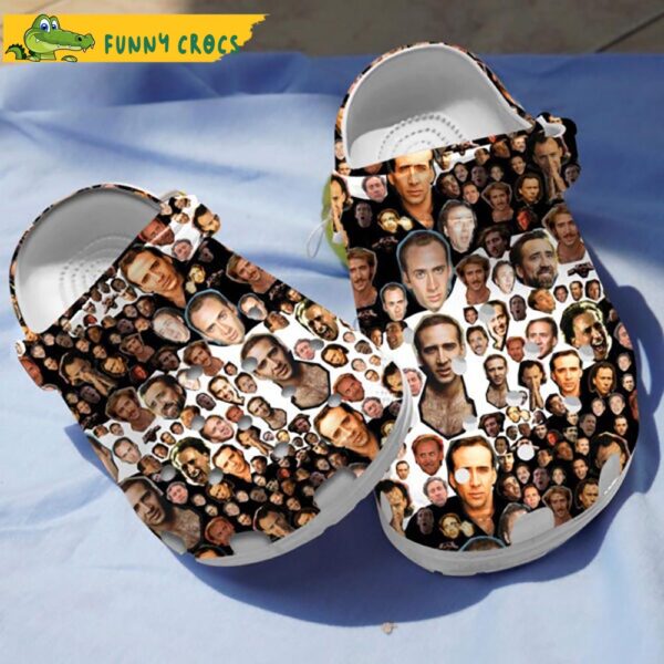 Funny Nicolas Cage Crocs Clog Shoes 3.jpg