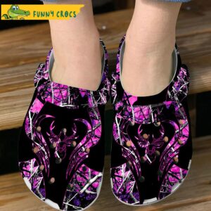 Funny Puprle Deer Hunting Gifts Crocs 1.jpg