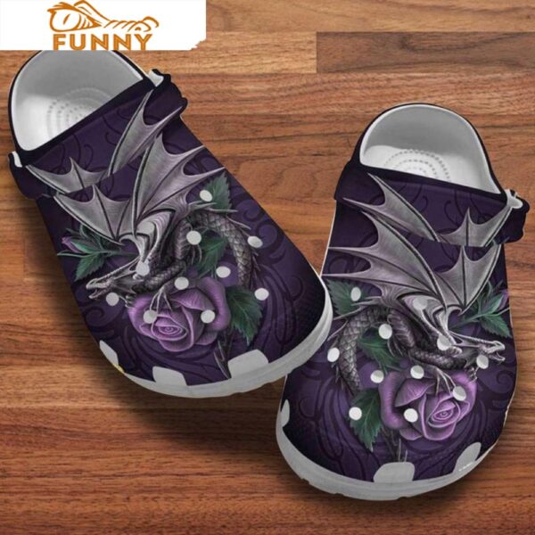 Funny Purple Roses Dragon Crocs.jpg