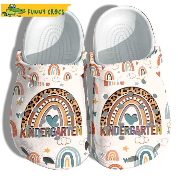 Funny Rainbow Back To School Crocs Clog Shoes.jpg