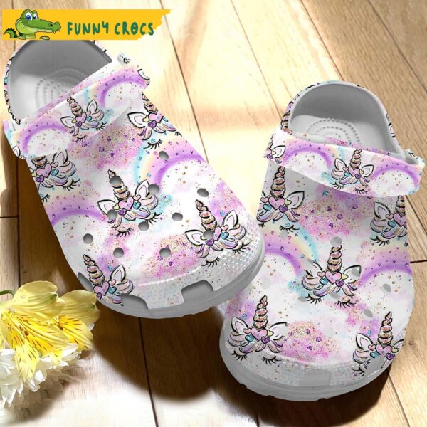 Funny Rainbow Unicorn Crocs Slippers 3.jpg