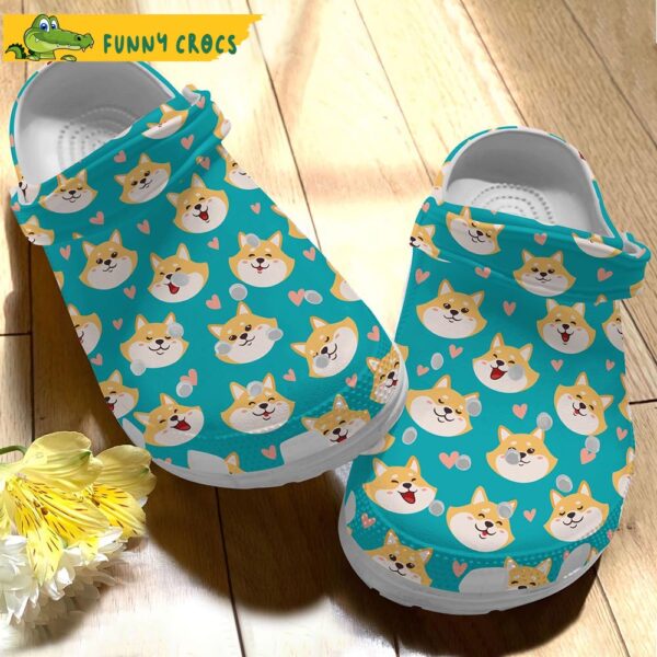 Funny Smiling Shiba Inu Dog Gifts Crocs 1.jpg