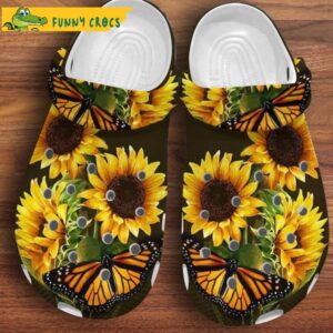 Funny Sunflower And Butterfly Crocs.jpg