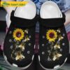 Funny Sunflower You Never Work Alones World Bee Floral Crocs.jpg