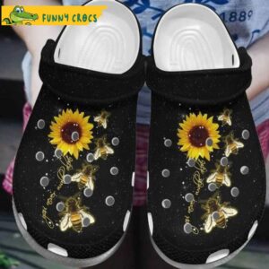 Funny Sunflower You Never Work Alones World Bee Floral Crocs.jpg