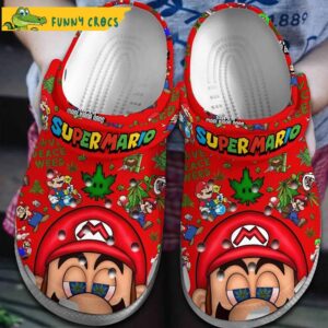 Funny Super Mario 420 Weed Cannabis Marijuana Crocs Clog Shoes.jpg