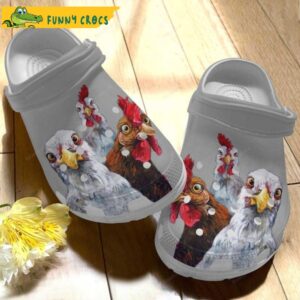 Funny Trio Chicken Gifts Crocs Clog Shoes.jpg