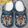 Funny Wolf Blue Native American Crocs 3.jpg