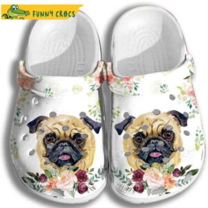 Fuuny Pug Puppy Rose Dog Crocs.jpg