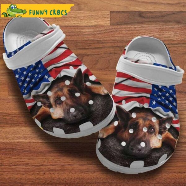 German Shepherd Puppy American Patriot 4Th Of July Dog Crocs.jpg