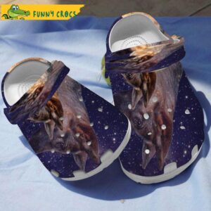 German Shepherd Standing Under Stars Night Dog Crocs.jpg