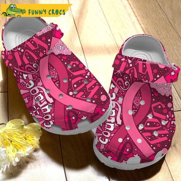 Get Pink Breast Cancer Crocs Slippers 3.jpg