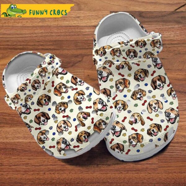 Gift For Beagle Dog Lovers Pattern Crocs.jpg