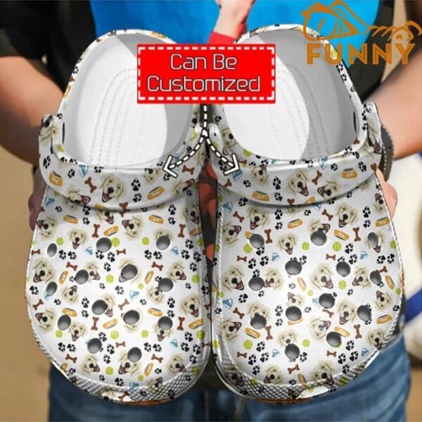 Golden Retriever Pattern Crocs Classic Clog 1.jpg