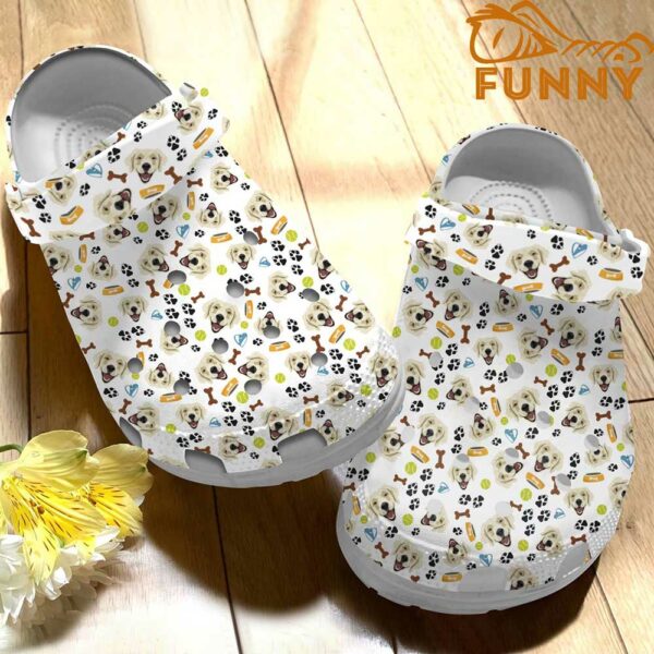 Golden Retriever Pattern Crocs Classic Clog 2.jpg