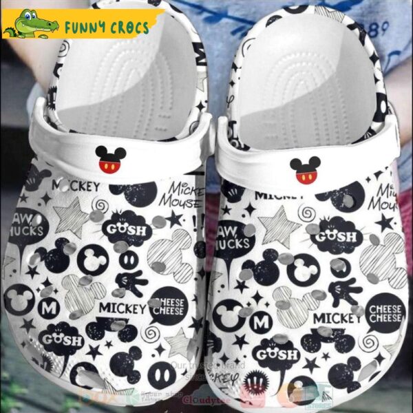 Gosh Cheese Mickey Mouse Crocs Clog Shoes.jpg