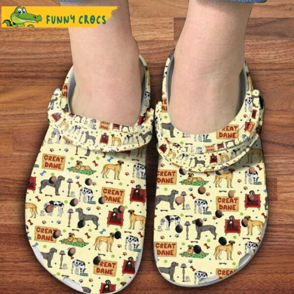 Great Dane Patterns Great Dane Classic Clog Gift For Great Dane Lovers Crocs Clog Shoes 1 1.jpg