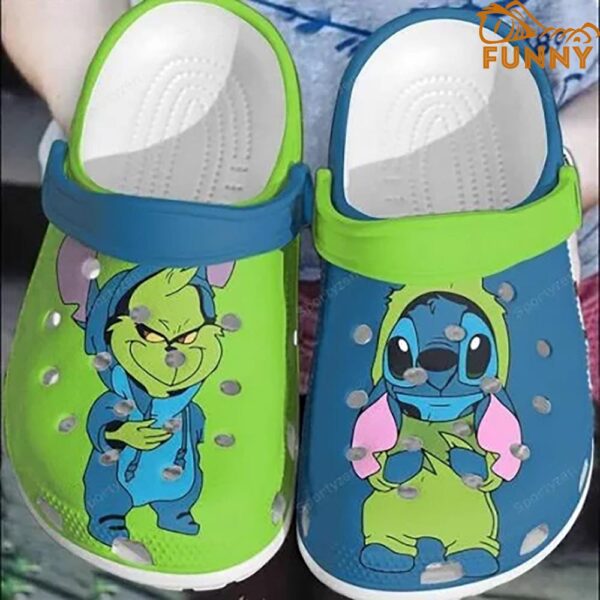 Green Grinch And Stitch Christmas Crocs 1.jpg