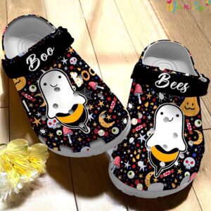 Halloween Boo Bees Pattern Crocs.jpg