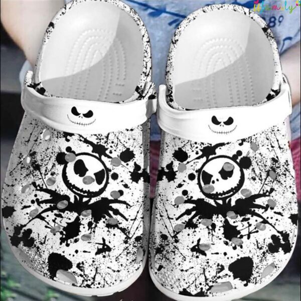 Halloween Horror Skellington Splattered Black Ink Crocs.jpg