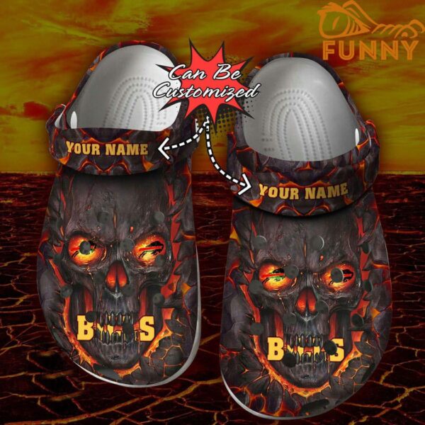 Halloween Personalized Buffalo Bills Skull Lava Crocs 1.jpg