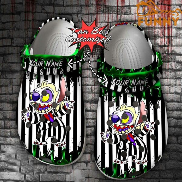 Halloween Personalized Cartoon Beetlejuice Stitch Crocs 1.jpg