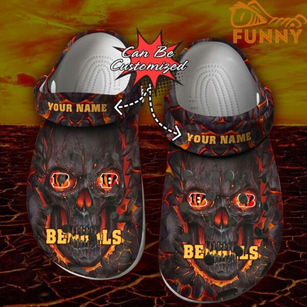 Halloween Personalized Cincinnati Bengals Skull Lava Crocs 2.jpg