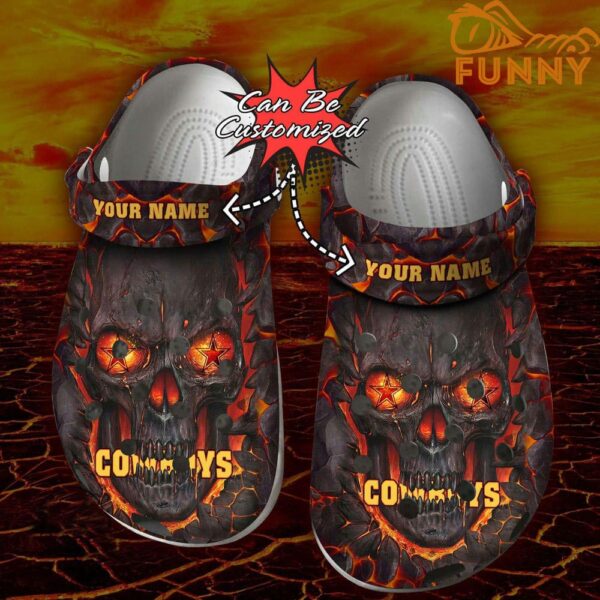 Halloween Personalized Dallas Cowboys Skull Lava Crocs 1.jpg