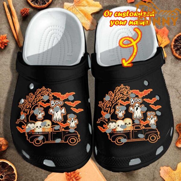 Halloween Personalized Driving Monsters Ghost Crocs 1.jpg