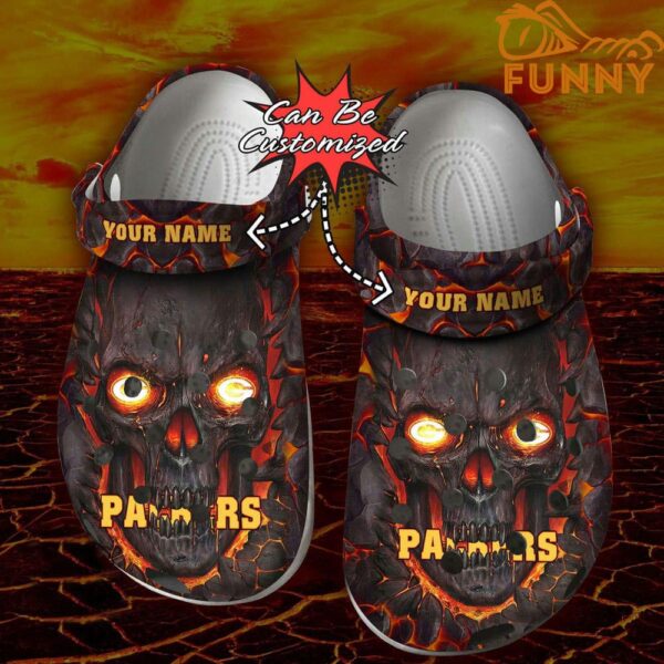 Halloween Personalized Green Bay Packers Skull Lava Crocs 1.jpg