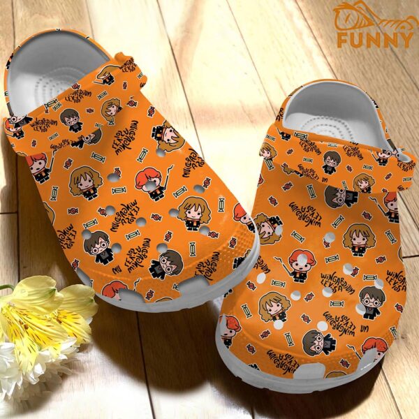 Harry Potter Pattern Orange Crocs 3.jpg