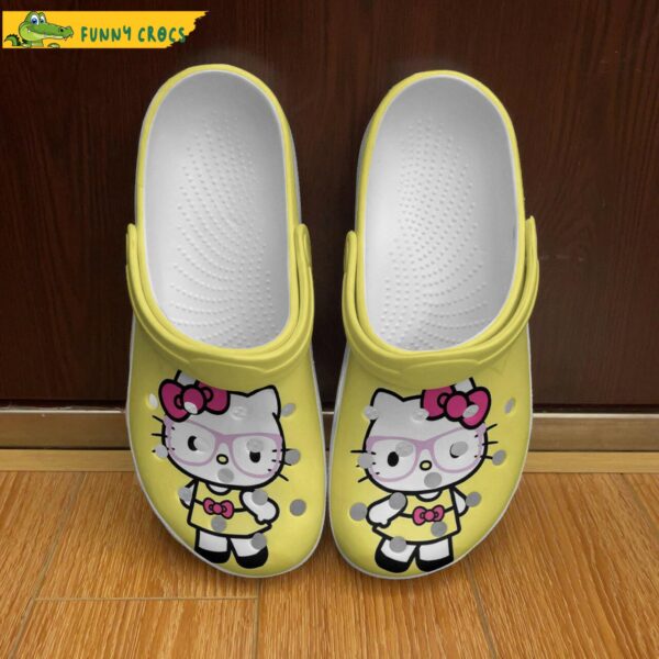 Hello Kitty x Pink Glasses So Cute Yellow Crocs.jpg