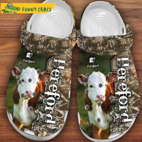 Hereford Cow Camo Forest Cute Crocs.jpg