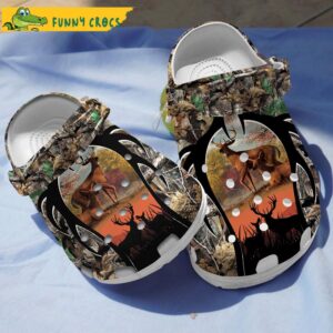 Hippie Deer Hunting Gifts Crocs Clog Shoes 1.jpg