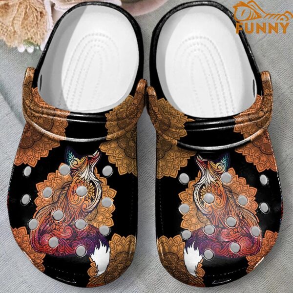 Hippie Mandala Fox Crocs 3.jpg