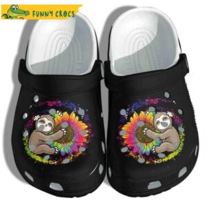 Hippie Sloth Tie Dye Sunflower Crocs.jpg