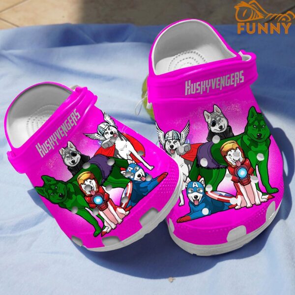 Huskyvengers Husky Crocs Pink 2.jpg