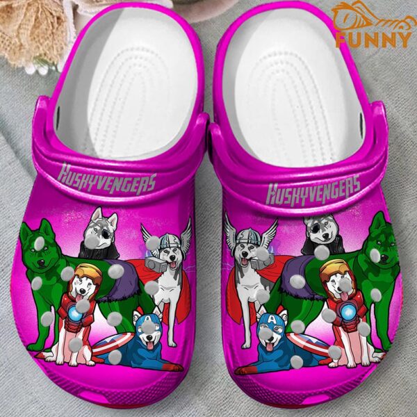 Huskyvengers Husky Crocs Pink 3.jpg