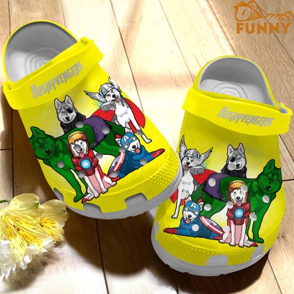 Huskyvengers Husky Crocs Yellow 1.jpg